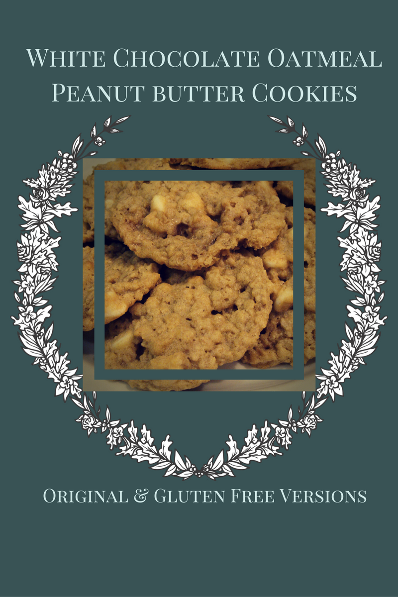 White Chocolate Oatmeal Peanut Butter Cookies